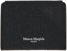 Черная визитница с тиснением Maison Margiela