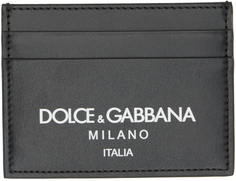 Визитница с черным логотипом Dolce &amp; Gabbana