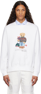Белый свитшот с медведем Polo Ralph Lauren