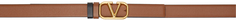 Двусторонний коричнево-черный ремень с логотипом Valentino Garavani