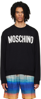 Черный свитшот с принтом Moschino