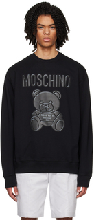 Черный свитшот Teddy Bear Moschino