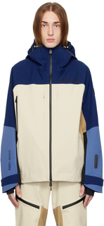 Бежево-темно-синяя куртка Brizon Moncler Grenoble