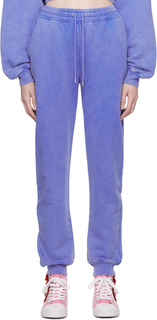 Moschino Jeans Фиолетовые брюки для отдыха с эффектом потертостей