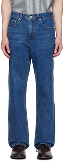 Синие джинсы Dunst с низкой посадкой