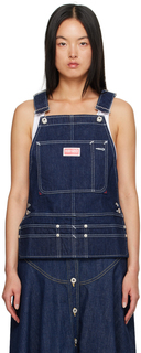 Синяя джинсовая майка Paris Dungaree Kenzo