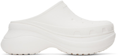 Белые мюли Balenciaga Crocs Edition