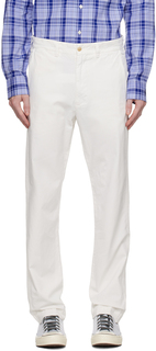 Белые брюки прямого кроя Polo Ralph Lauren