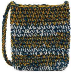 Синяя и желтая сумка на шею Nicholas Daley