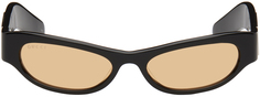 Черные солнцезащитные очки «кошачий глаз» Gucci
