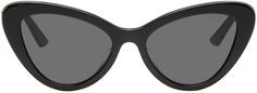 Черные солнцезащитные очки «кошачий глаз» Prada Eyewear