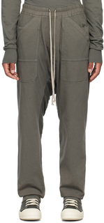 Rick Owens DRKSHDW Серые классические брюки-карго