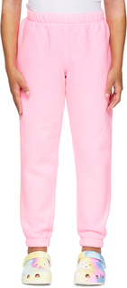Детские розовые эластичные спортивные штаны ERL