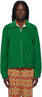 Зелено-бежевая двусторонняя куртка Ohio Bode