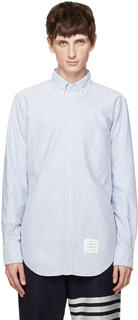 Синяя рубашка с карманом Thom Browne