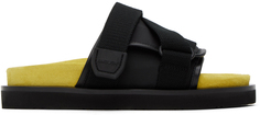 AMBUSH Черно-желтые стеганые сандалии
