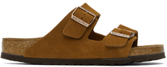 Сандалии Birkenstock Tan Regular замшевые с мягкой стелькой Arizona