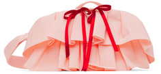 Розовая сумка через плечо с несколькими карманами и оборками Simone Rocha