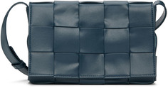 Темно-синяя сумка через плечо Cassette Bottega Veneta