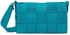 Синяя сумка через плечо из лямок Bottega Veneta