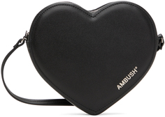 Черная сумка через плечо с плоским сердцем AMBUSH