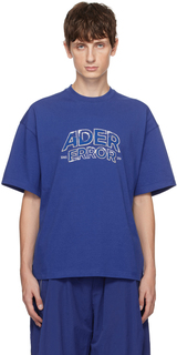 Синяя футболка с вышивкой ADER error