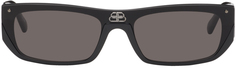 Черные солнцезащитные очки с щитком Balenciaga