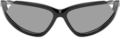 Черные солнцезащитные очки Side Xpander Balenciaga