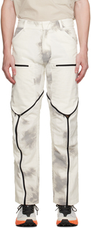 Olly Shinder Белые брюки карго с тремя молниями