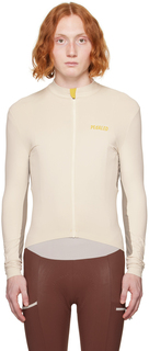 Белая футболка с длинными рукавами для велоспорта PedALED