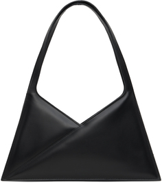 Черная сумка через плечо с треугольниками (6 штук) MM6 Maison Margiela