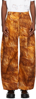 Оранжево-коричневые брюки Collina Strada Stomp