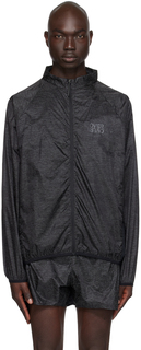 Черная спортивная куртка со светоотражающим эффектом OVER OVER