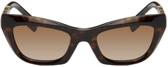 Солнцезащитные очки «кошачий глаз» черепаховой расцветки Burberry