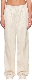 Бело-белые брюки с монограммой adidas Originals