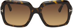 Солнцезащитные очки Kaya черепаховой расцветки TOM FORD