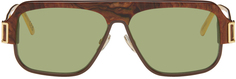 Солнцезащитные очки Burullus черепаховой расцветки и золота Marni