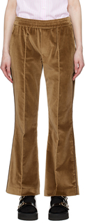 Светло-коричневые расклешенные брюки Ernest W. Baker