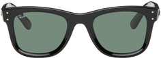 Черные солнцезащитные очки Wayfarer с обратной стороны Ray-Ban