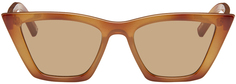 Винтажные солнцезащитные очки Velodrome черепаховой расцветки Le Specs