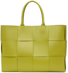Желтая сумка-тоут Arco Bottega Veneta