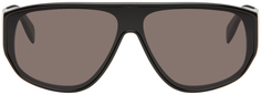 Черные солнцезащитные очки в стиле граффити Alexander McQueen