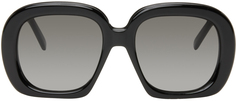 Черные солнцезащитные очки в форме полумесяца LOEWE