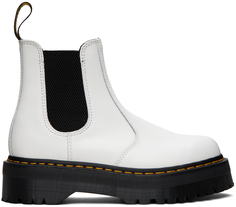 Белые ботинки челси Dr. Martens 2976 Quad