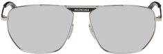 Солнцезащитные очки-навигатор Silver Tag 2.0, серебристые Balenciaga