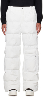 Белые брюки-карго RAINS Harbin