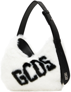 Белая маленькая сумка-тоут с логотипом Comma GCDS