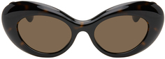 Солнцезащитные очки черепаховой расцветки с Медузой Versace