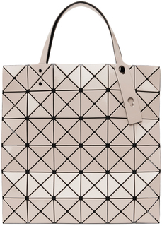 Бежевая матовая сумка-тоут Lucent BAO BAO ISSEY MIYAKE