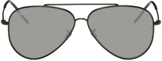 Черные солнцезащитные очки-авиаторы с обратной стороны Ray-Ban